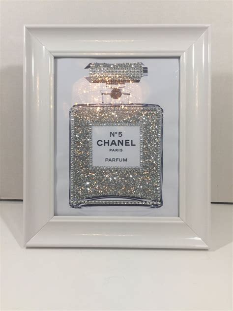 chanel perfume bottle picture in frame|Chanel perfume bottle print.